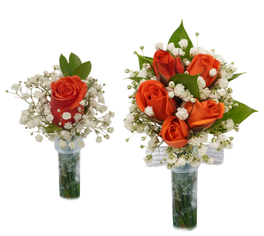 CORSAGES & BOUTONNIERES - ORANGE